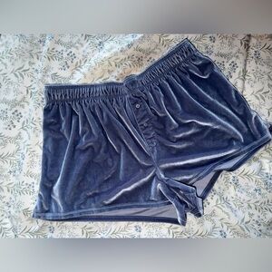 Velvet Blue PINK boxer shorts
